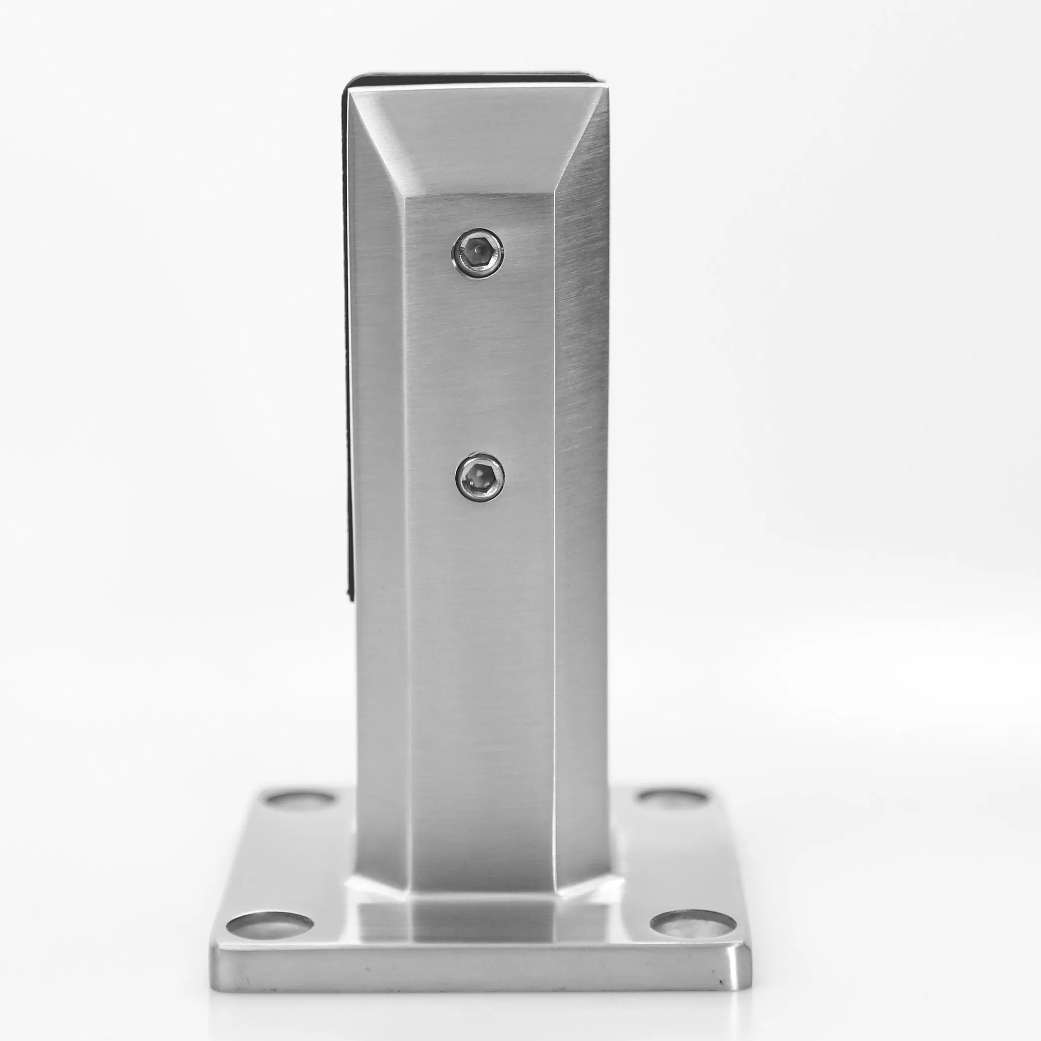Brushed and Polished Stainless Steel Spigot Glass Balustrade Clamp
