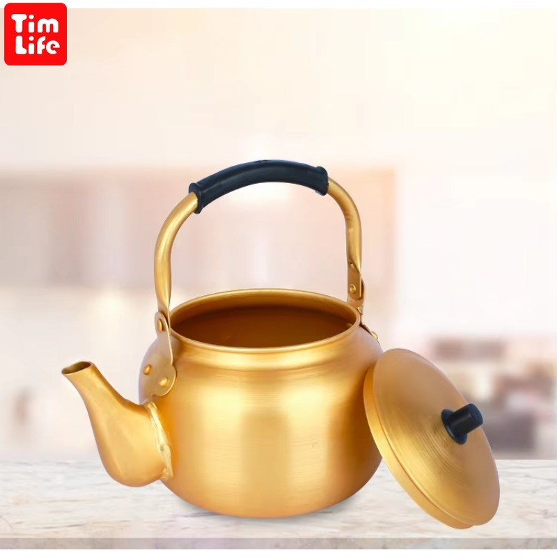 Алюминиевый чайник сварочный желтый