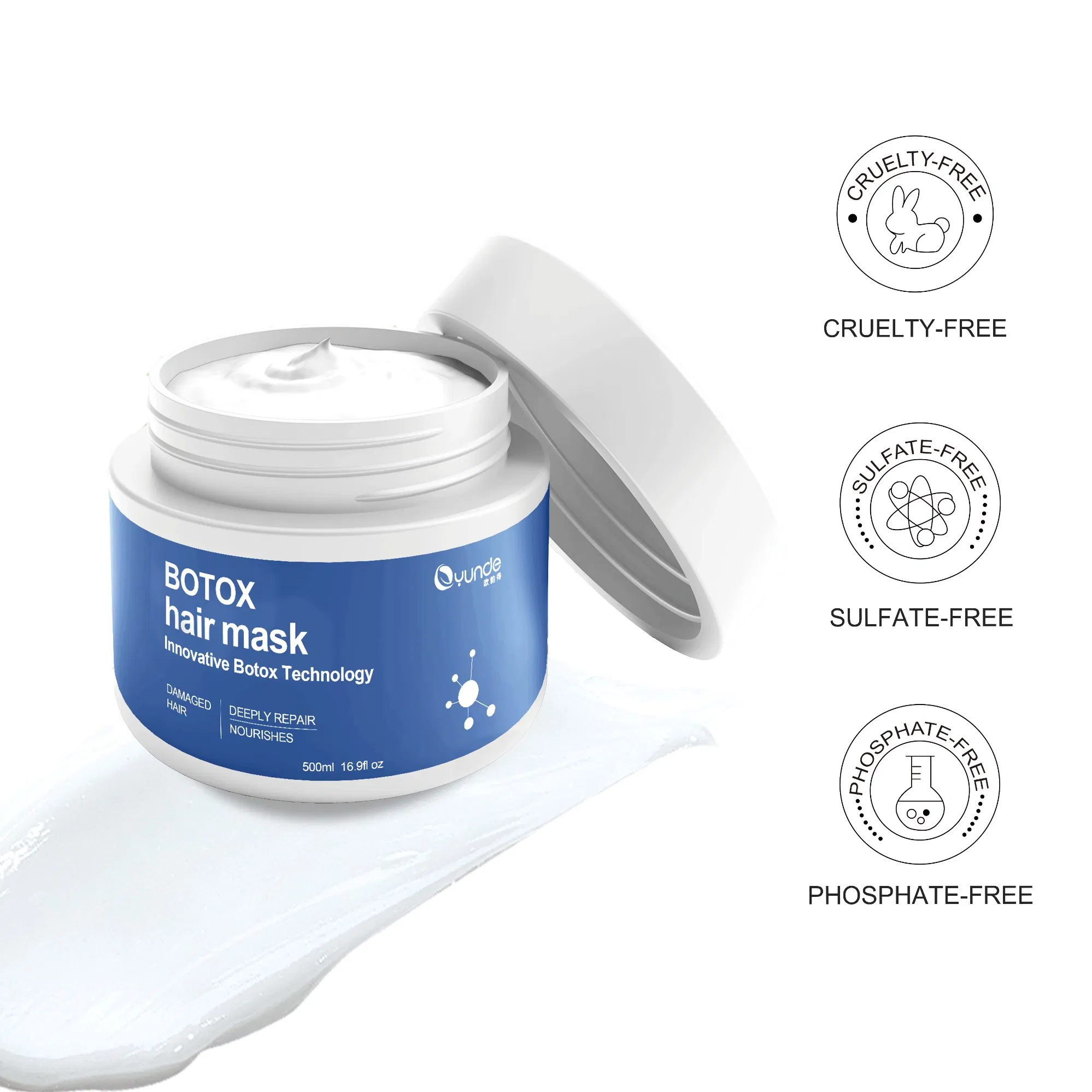 Private Label Shiny Smooth Refreshing Repair Botox Keratin Hair Mask