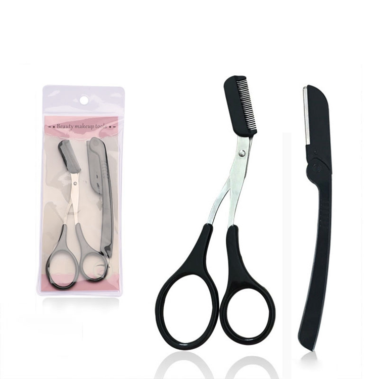 Beauty Makeup Tool Set Stainless Steel Eyebrow Trimmer Razor