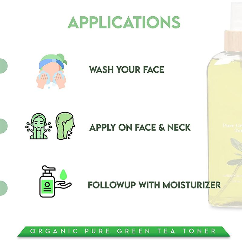 Wholesale Green Tea Facial Toner Remove Acne Moisturizing Soothing Face Spray