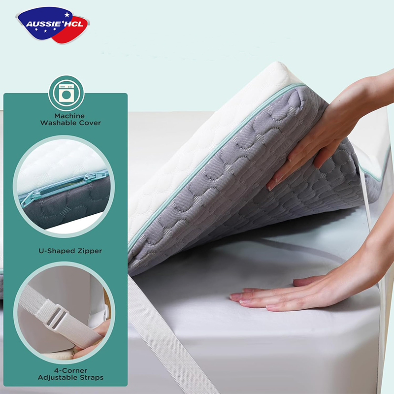 Fitted Bamboo Fiber Mattress Protector Waterproof Mattress Topper for Bed Cover