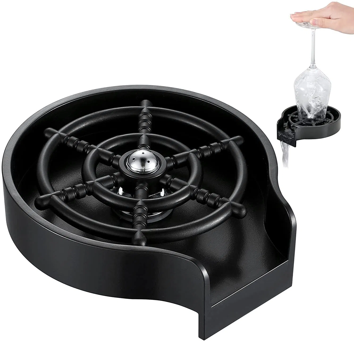 Cup Washer Sink Commercial Bar Bar Household Coffee Milk Tea Stainless Steel Automatic Flushing Cup Artifact