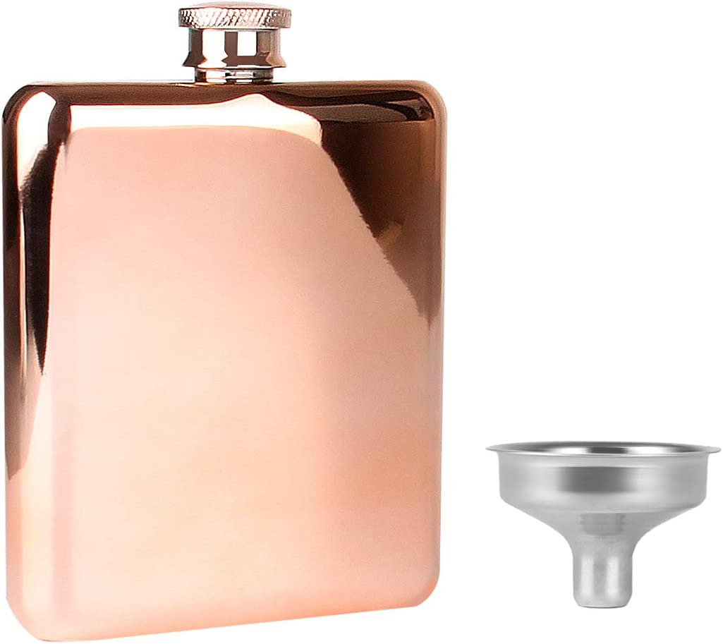 Round Copper Hip Flask Food Grade Metel Hip Flask for Alcohol Narodnaya Lochside Macduff