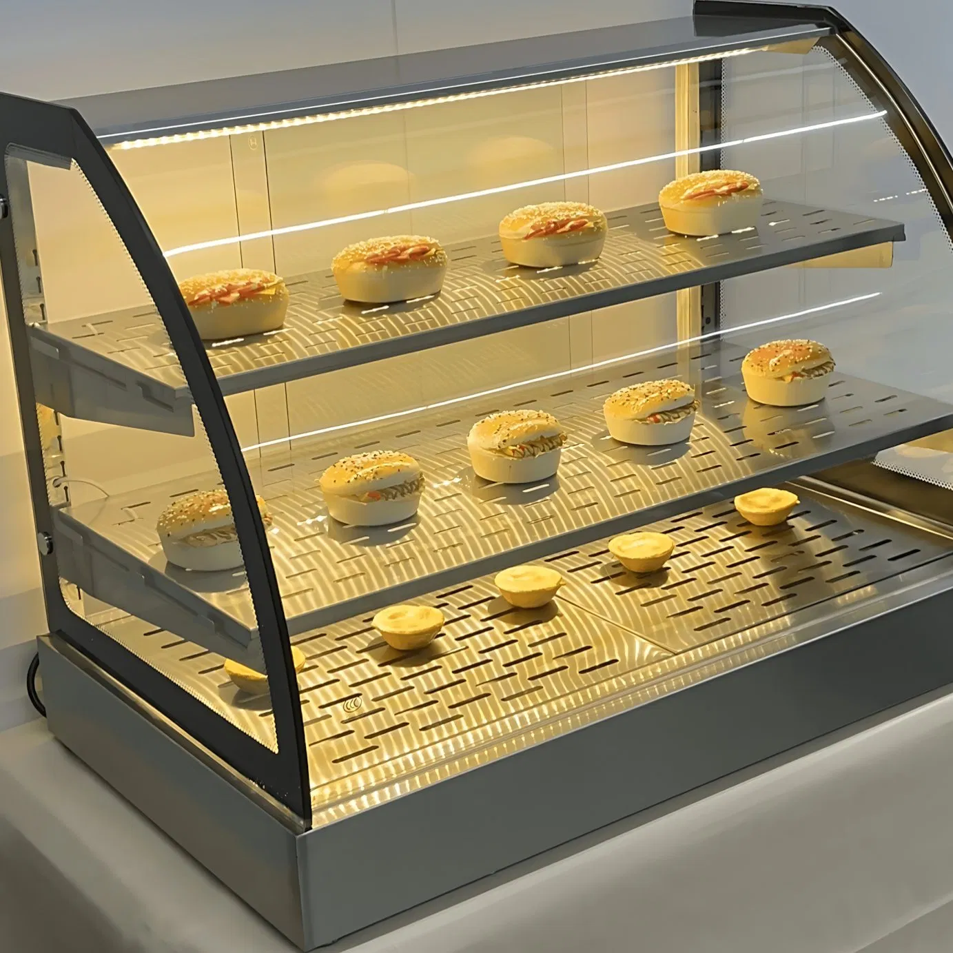 Rice Noodle Soup Curry Arc Warming Cabinet with Moist Heat Setting Keeps Food Fresh