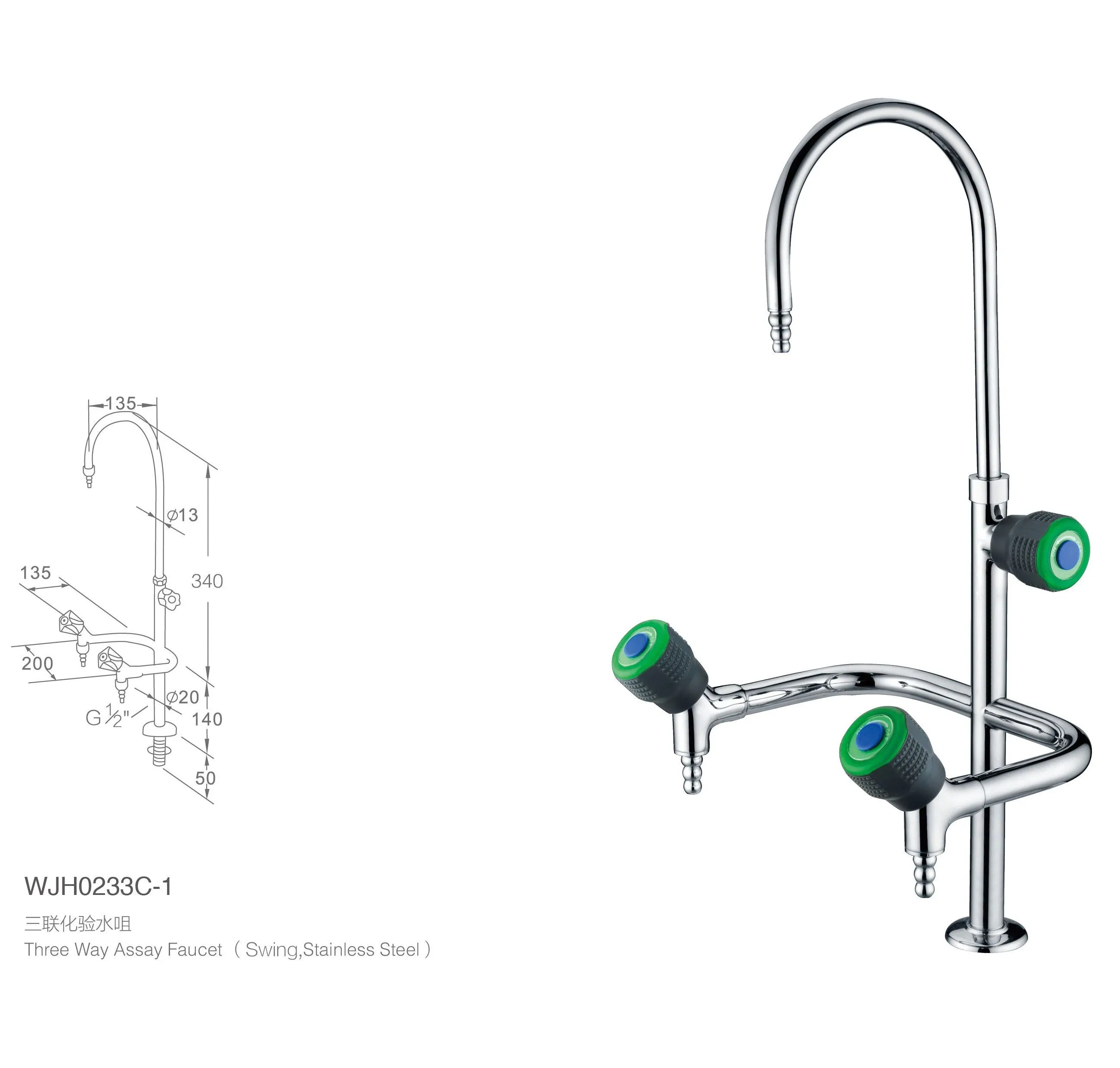 Лабораторный кран однорычажный, компактный