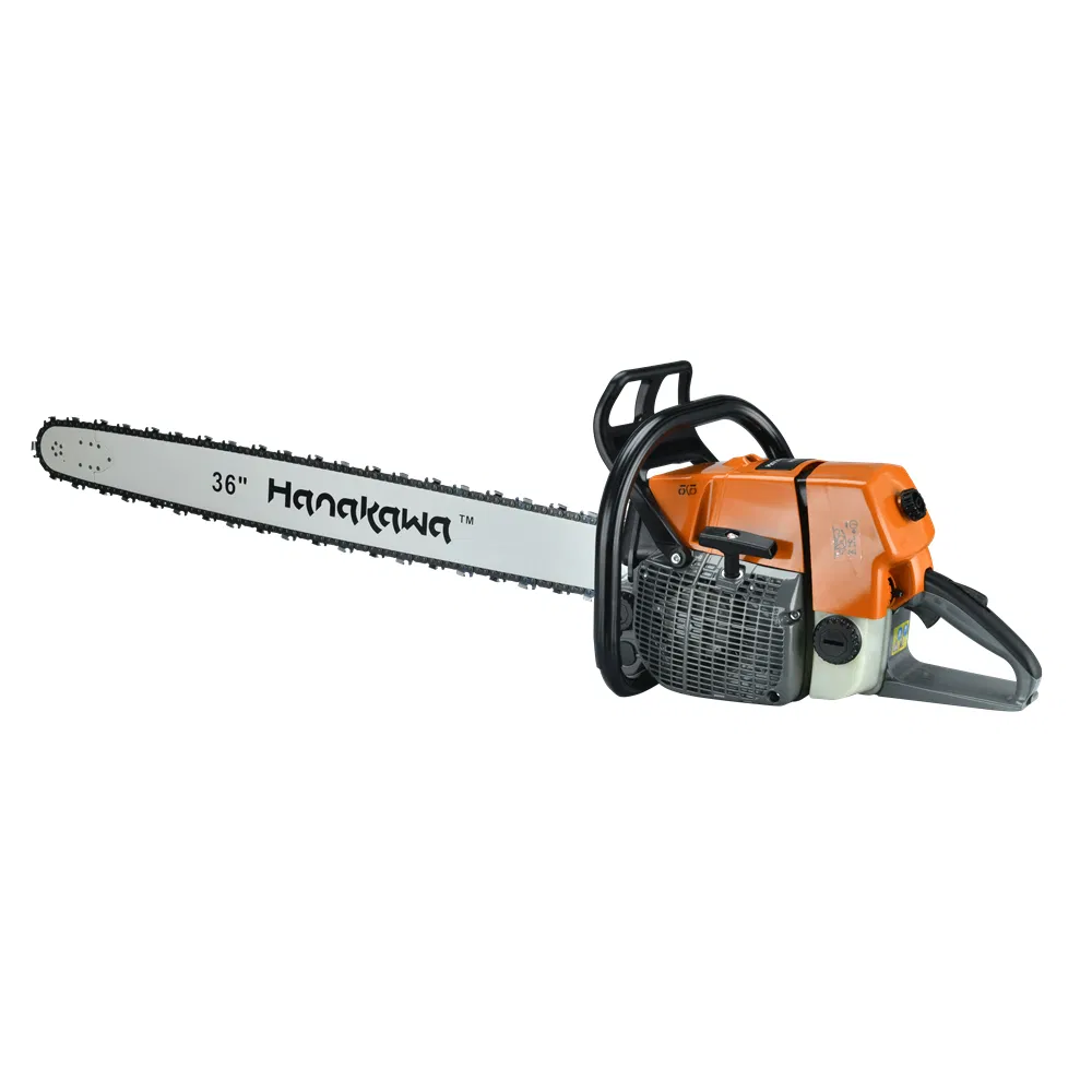 Hanakawa H992 (660) Petrol High Power Chainsaw 91.6cc Cordless Handheld Chain Saw Powered Gasoline Garden Tools Chainsaw Machine for Cutting Wood