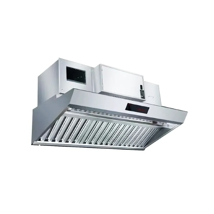 Factory Supplied Commercial Integrated Range Hood Serves Restaurants