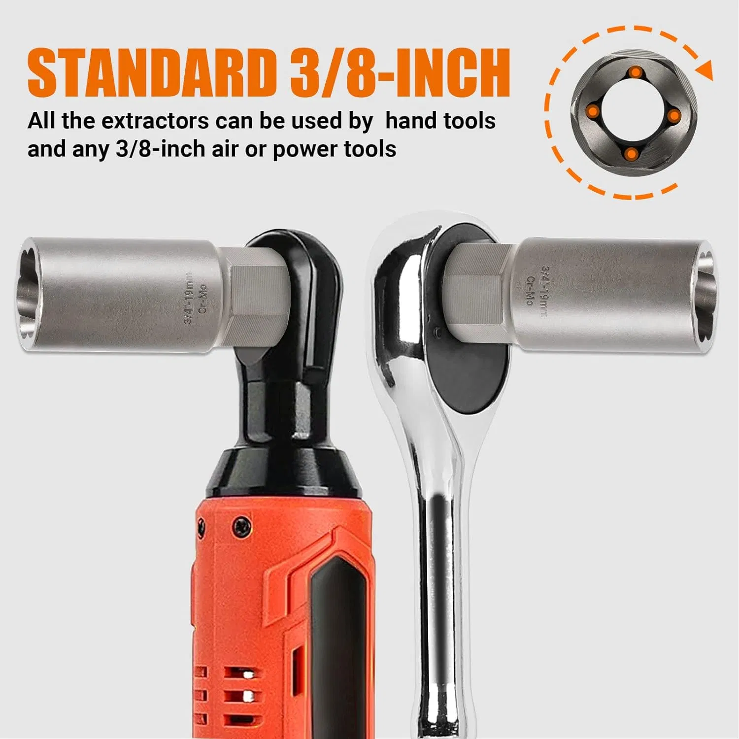 11 PCS Impact Bolt & Nut Remover Set