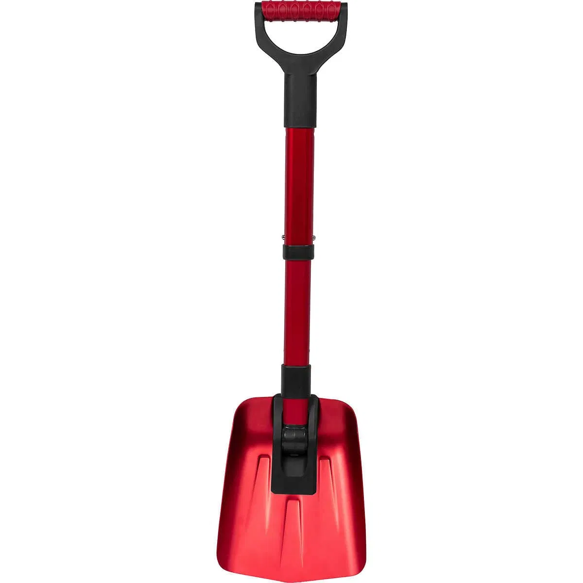 34" Folding Emergency Snow Shovel for Car Lightweight Aluminum Material Adjustable Length D Shape Handle Portable Sbow Shovel
