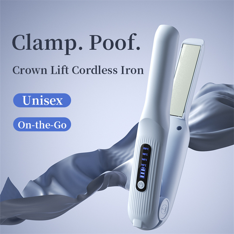 2025 20mm Rechargeable Straight Roll Dual-Purpose Straight Splint Unisex Short Hair Styler