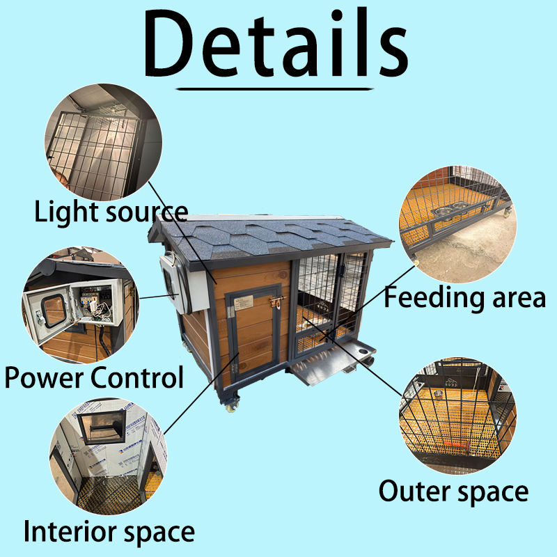 Outdoor Private Custom Wooden Pet House, Waterproof and Windproof