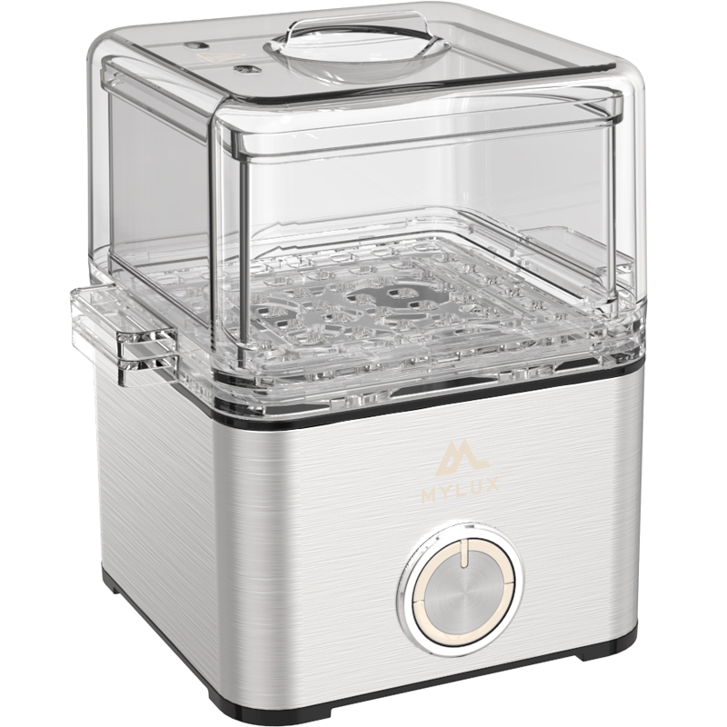 CE CB CCC Approved Portable Travel Multifunctional Egg Cooker Egg Boiler Egg Steamer, Stainless Steel,Compact Size to Save Space,Adjustable and Detachable Layer