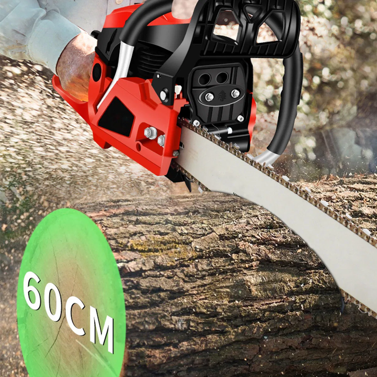58cc Wood Cutting Machine Chainsaw 5800 Petrol Professional Gasoline Gas Chain Saw for Sale
