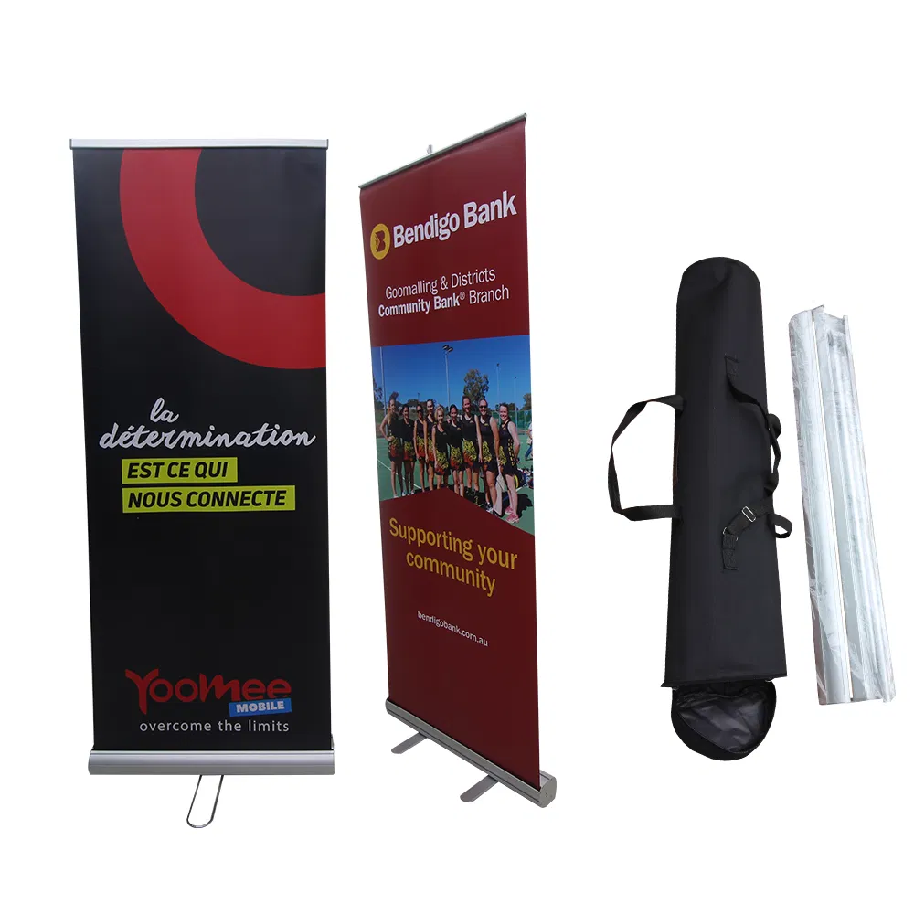 Customized Printed Retractable Aluminum Roll up Display Banner Stand