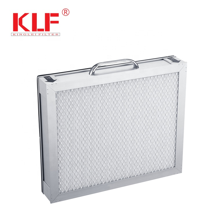 High Efficiency Aluminum Frame HEPA Panel Filter Air Purifier