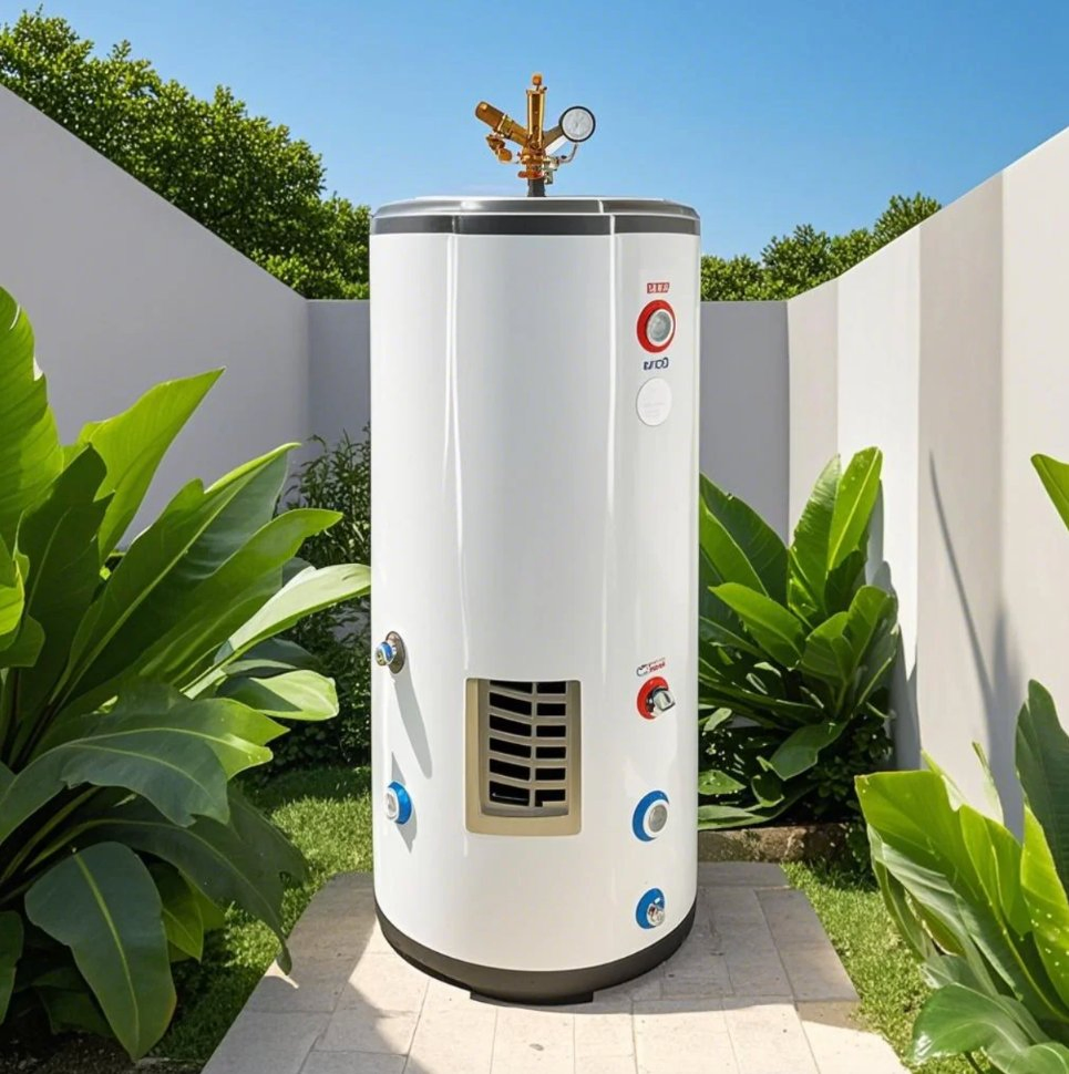 China Dimei 300L Pressurized Air to Water Heat Pump Buffer Tank with Heat Exchanger Coil