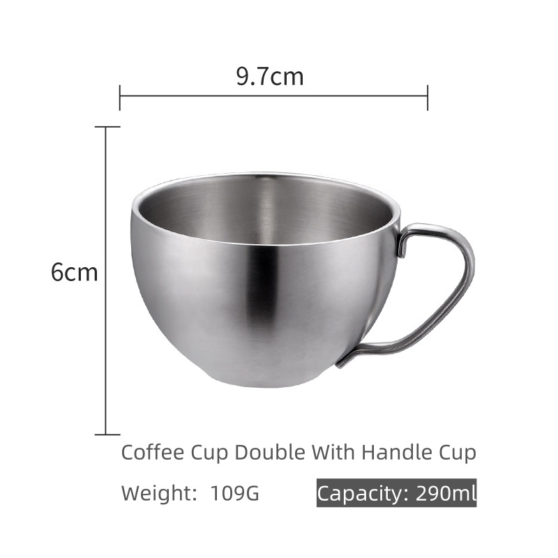 Wholesale Environmentally Reusable Coffee Mug Stainless Steel Water Cup