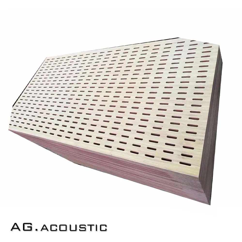 AG. Acoustic Interior Acoustical Design Wooden Perforated Sound Absorption Ceiling Tile