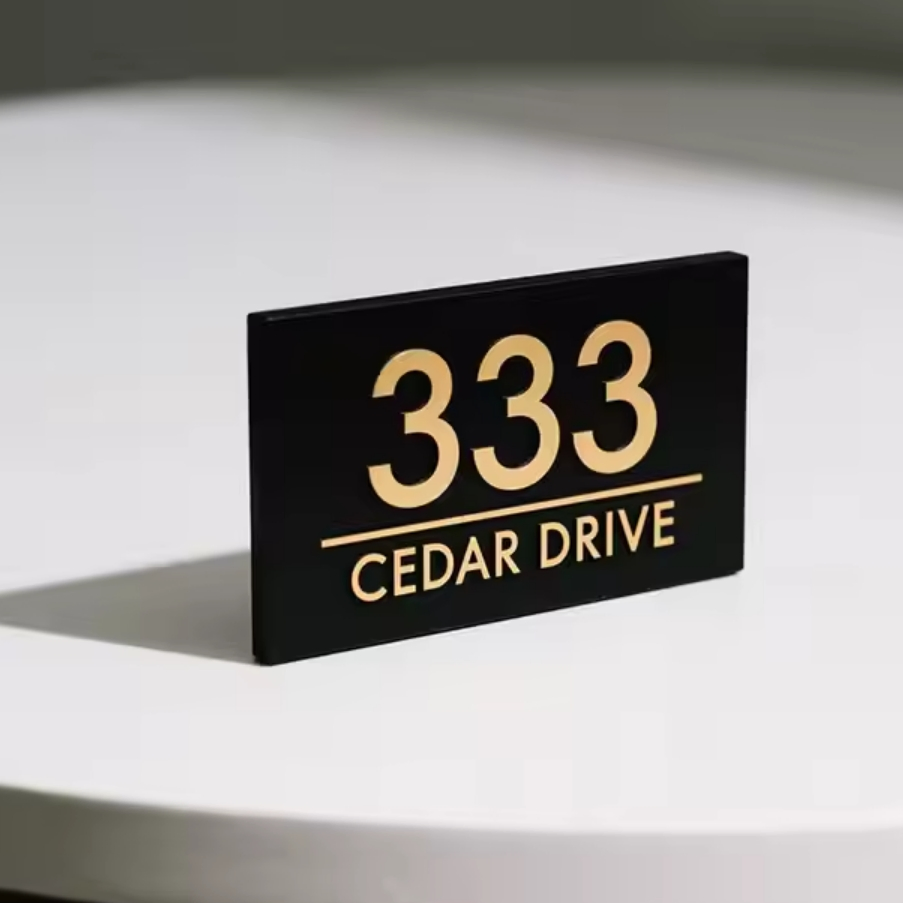 House Room Door Name Plate Metal Apartment Hotel Door Number Sign