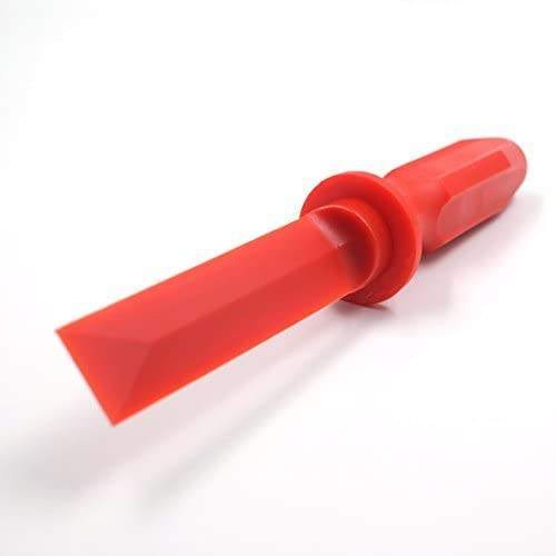 Red Plastic Chisel Scraper Wheel Weight Removal Tool Non-Marring Composite Scraper Set 4PC