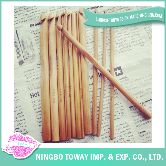 Chinese Manufacturing Hand Knitting Needles Wood Bamboo Crochet Hook