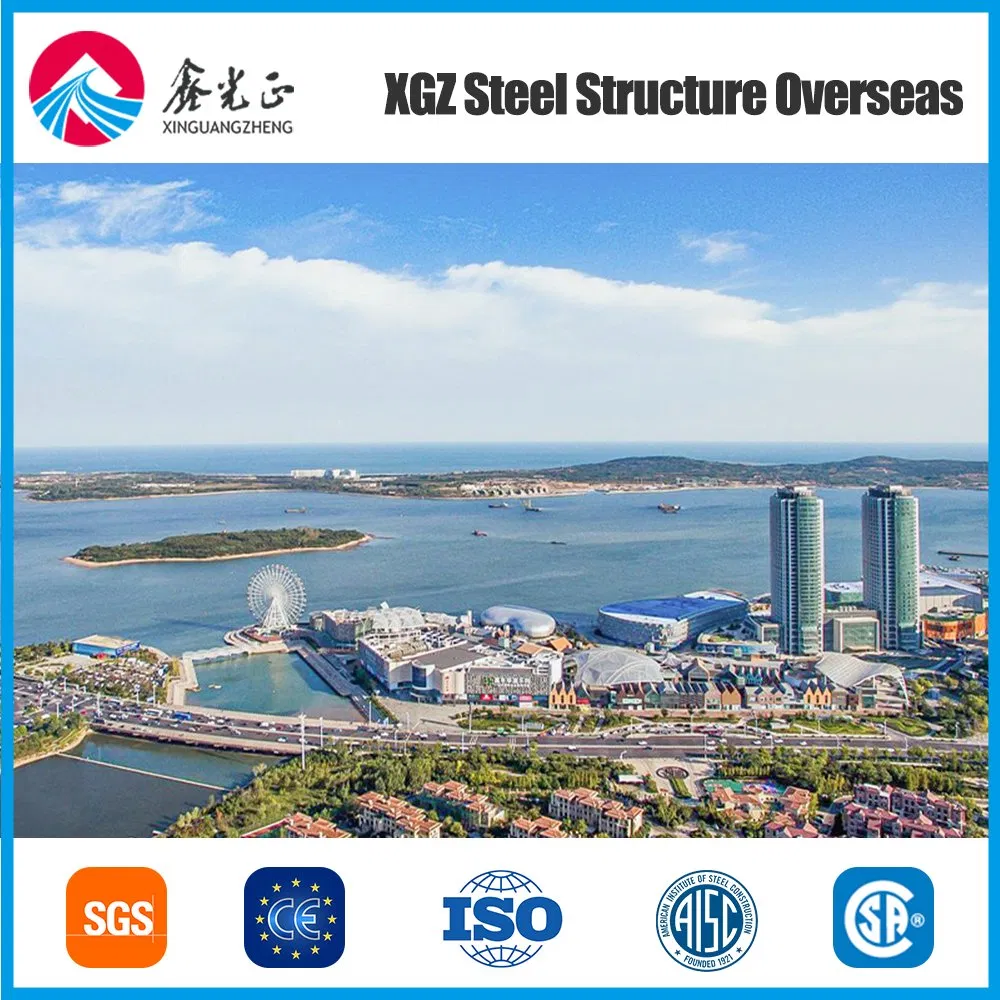 Stylish Prefabricated Steel Frame Shopping Center for Retail Use