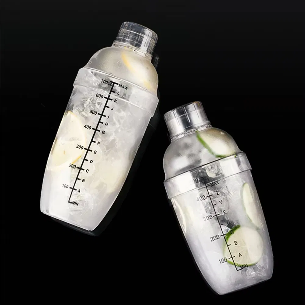 Creation Factory Wholesale Customization 1000ml Hot Plastic Wide Mouth Cocktail Shaker Bottle Plastic Lids Drink Mixer