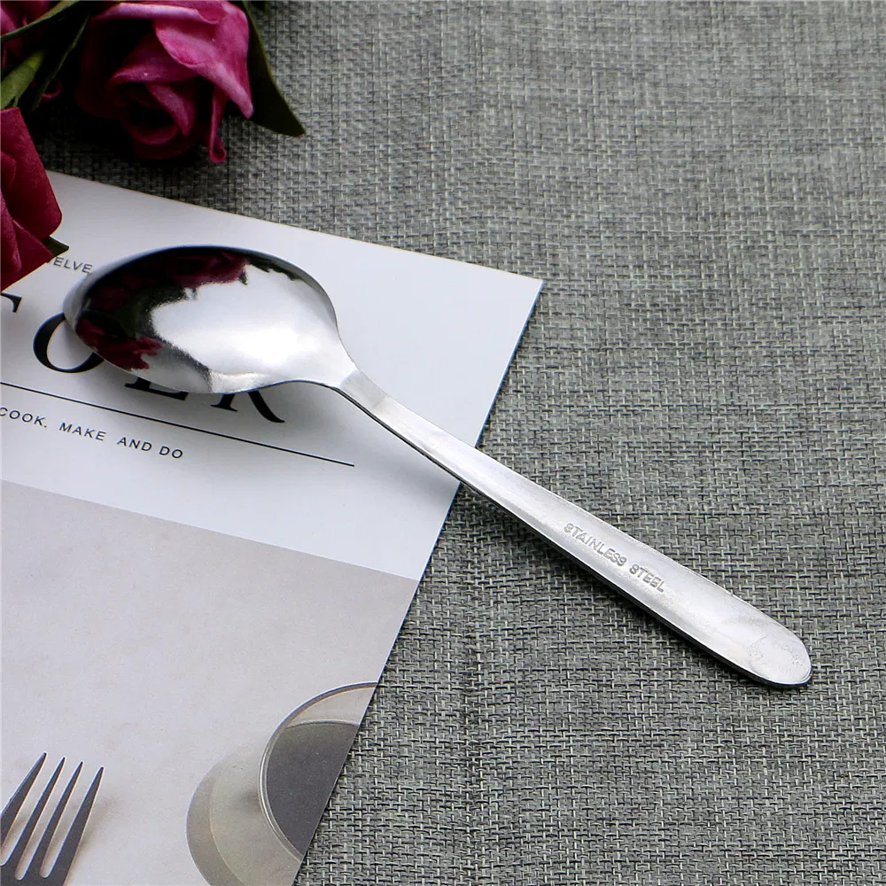 Best Selling Style 27 Grams 12PCS Wholesale Steel Spoon with OPP Bag