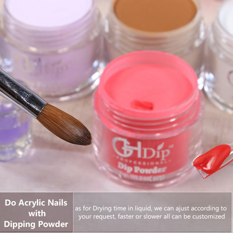 Red Color 2in1 Use Acrylic Nail Dipping Powder
