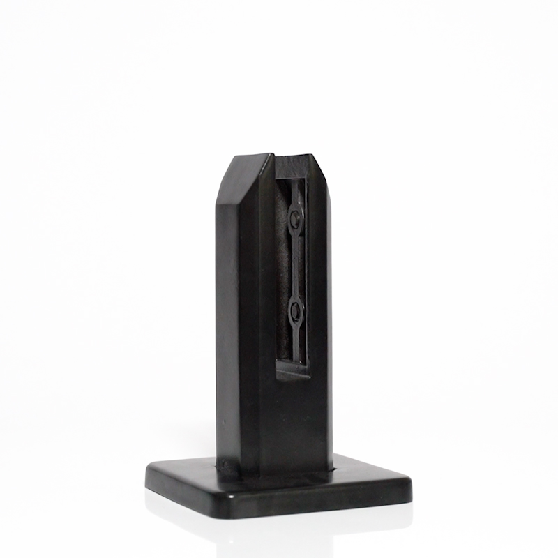 High Quality Matt Black Square Base Glass Pool Fence Spigot