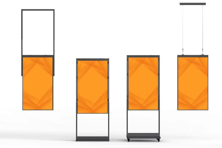 49 Inch Indoor Window Display LCD High Brightness Double Sided Screen Ceiling Hanging Screen Advertising Monitor Digital Menu