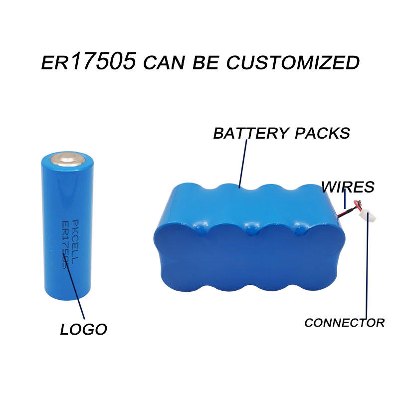 Литиевая батарея ER17505 3.6V 3400mAh