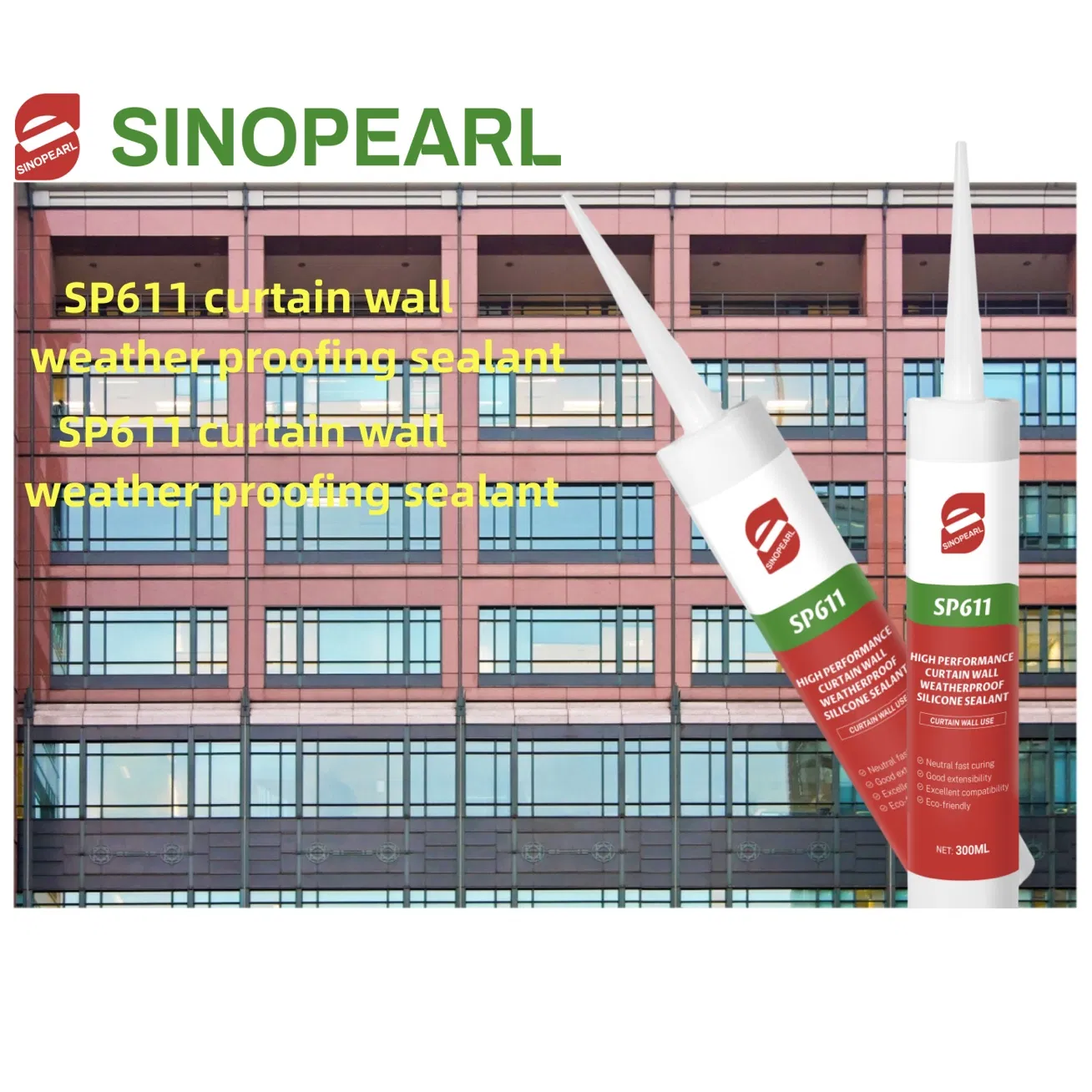 UV Resistance Neutral Waterproof Weatherproof 300ml Cartridge 600ml Sausage Silicone Sealant