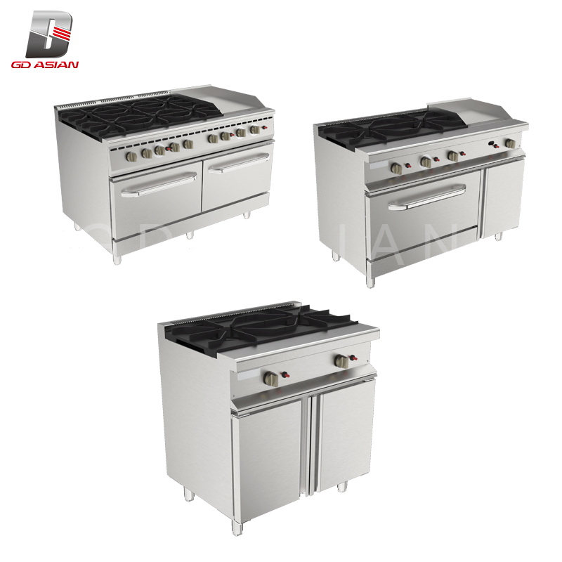 Commercial Cooking Gas Range with Plate