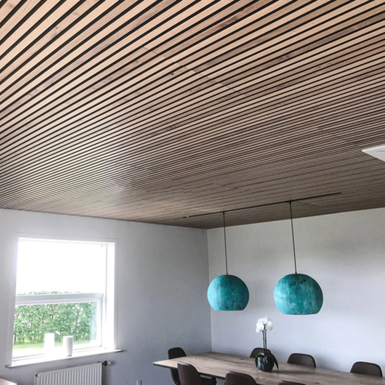 House Wall Tile Soundproof Grooved Acoustic Panel Polyester Fiberboard Sound-Absorbing Lightweight MDF/Compact Panel Slats