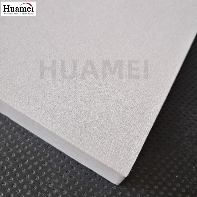 Rock Wool Acoustic Ceiling Panels Sound Absorbing Ceiling Board Material Fiberglass Ceilings