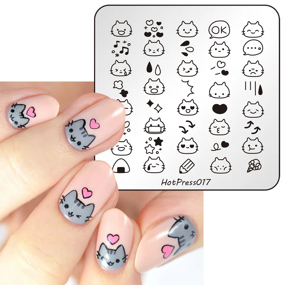 New Christmas Snowflakes Santa Claus Winter Nail Stamping Plates Nail Art Stamp Template