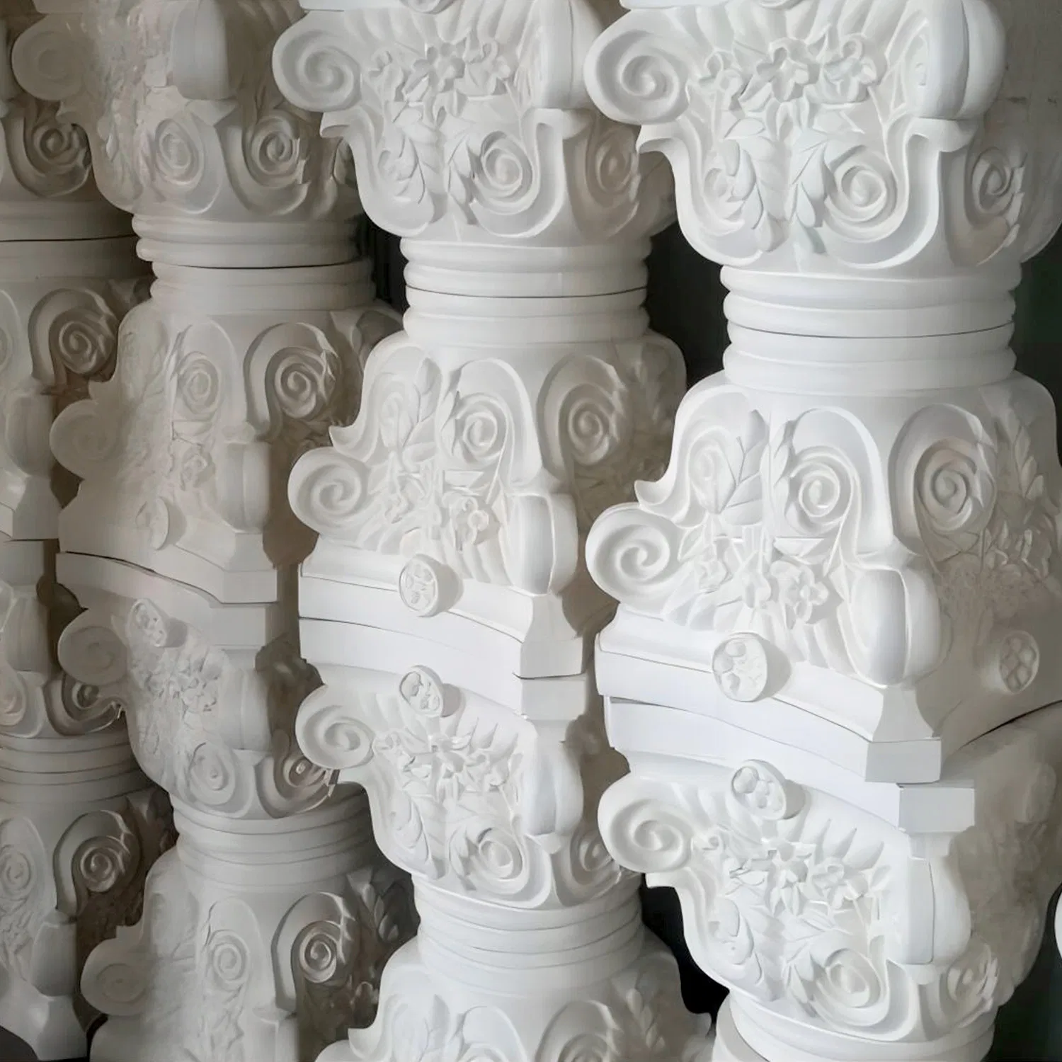 Auuan Factory Waterproof White Roman Columns for Outdoor Decorations