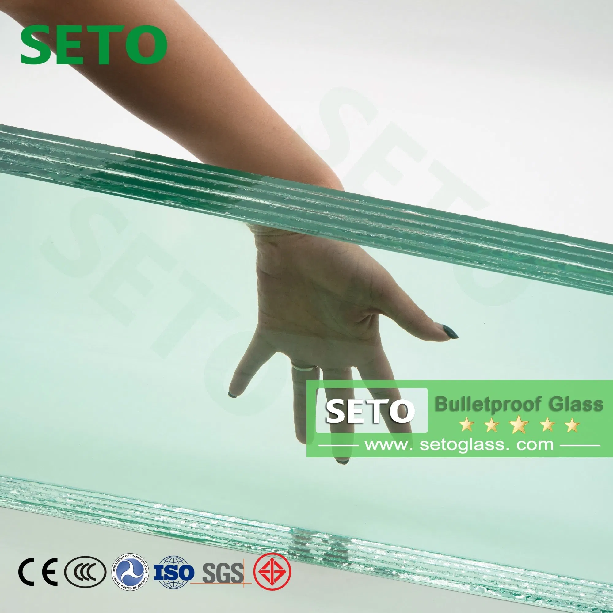 6mm 8mm 10mm 12mm Clear Laminated Bulletproof Glass Sheets, Glass Laminated Sheet for Car