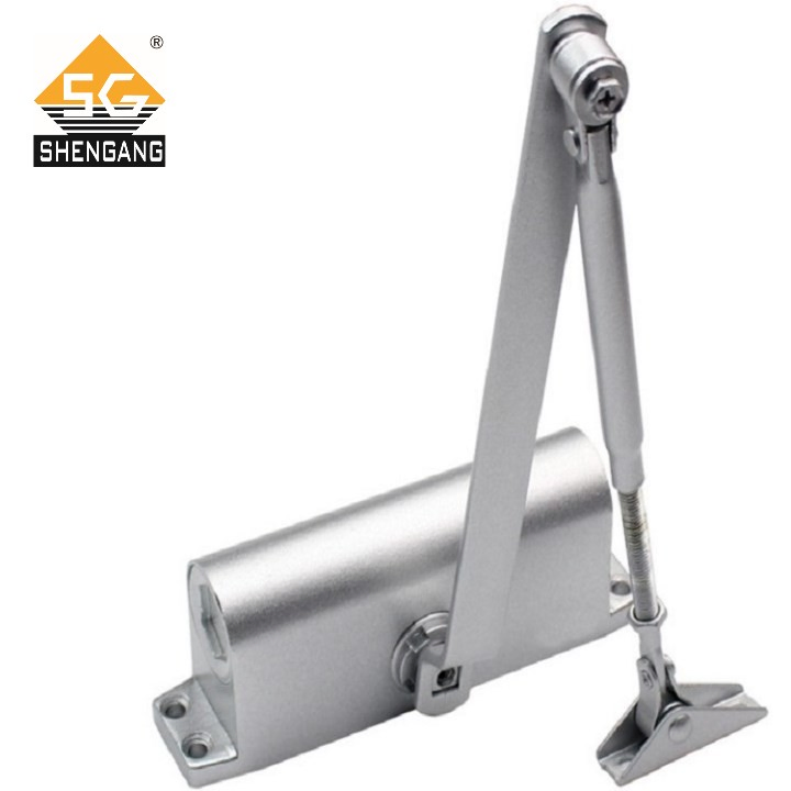 Buffer Hydraulic Door Opener Overhead Transom Door Closer with Spring Adjustable for Heavy Duty Wooden Fireproof Door 20-80kg