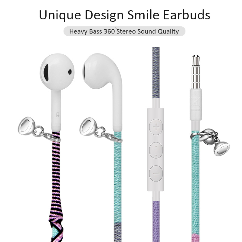 Наушники проводные Miic с ручной оплёткой кабеля