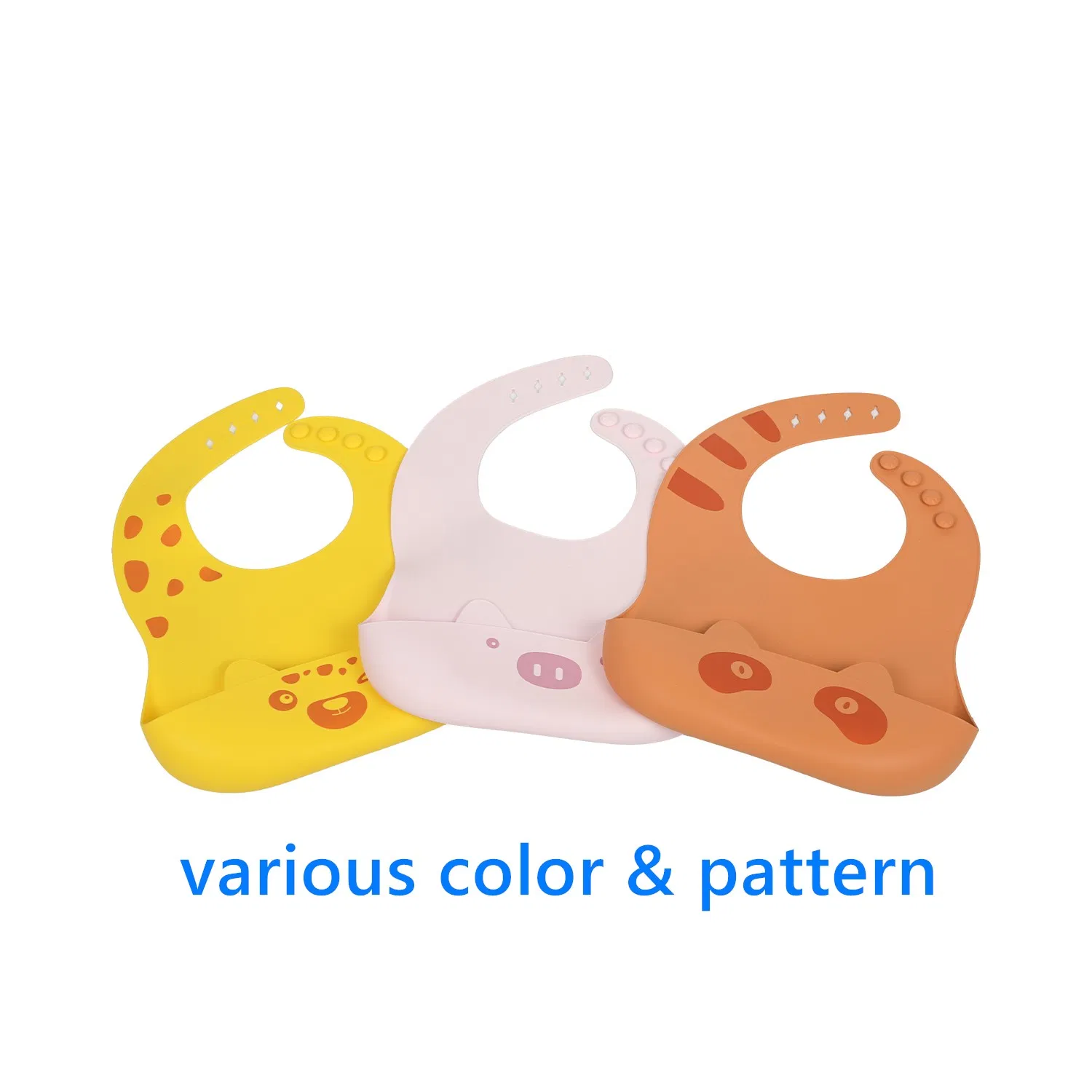 Source Factory Custom Machine Wash Food Grade Silicone Baby Bibs Baby / Kids Wear