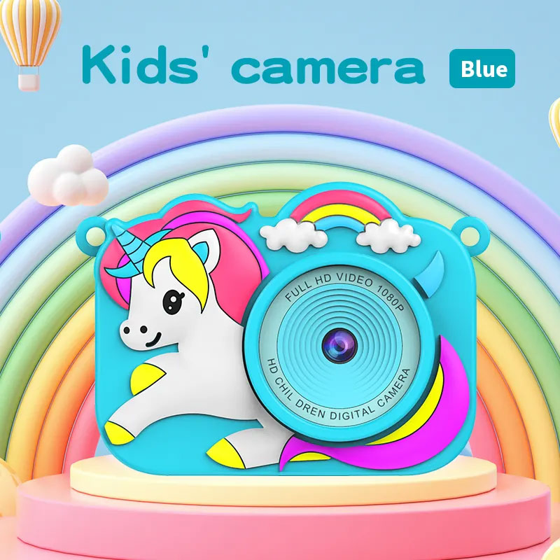 Fun Digital Camera for Kids with Cartoon Silicone Case Children’ S Digital Video Camcorder with Adorable Cartoon Design