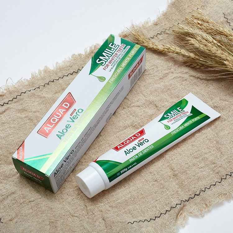 Free Sample Custom Logo Adult Fluoride Free Natural Organic Aloe Vera Herbal Teeth Whitening Toothpaste