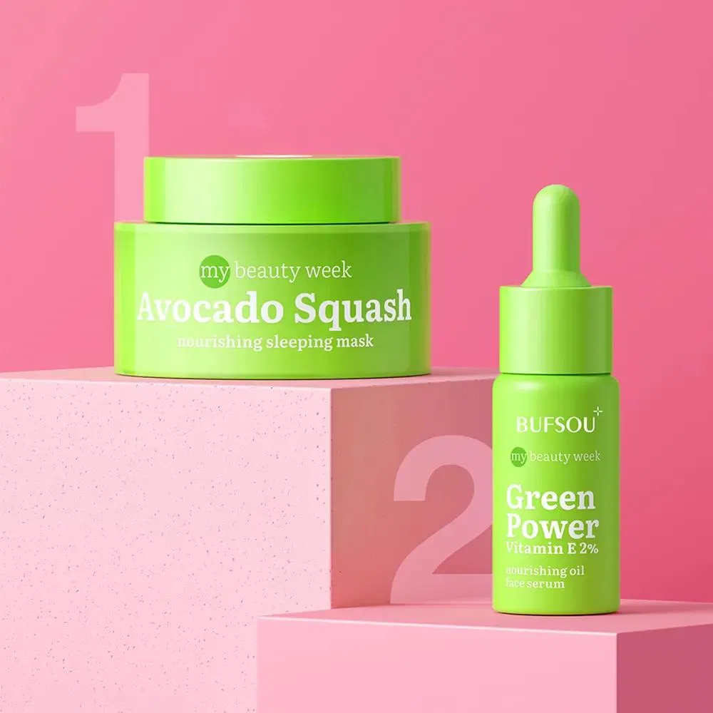 GMP Factory OEM Private Label Skin Care Set Nourishing Sleeping Mask Collagen Vitamin E Anti Aging Peptide Serum Oil Face Serum