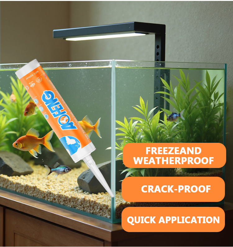 Acidic Silicone Sealant for Glass with Superior Water Repellency and Long-Term Adhesion Strength