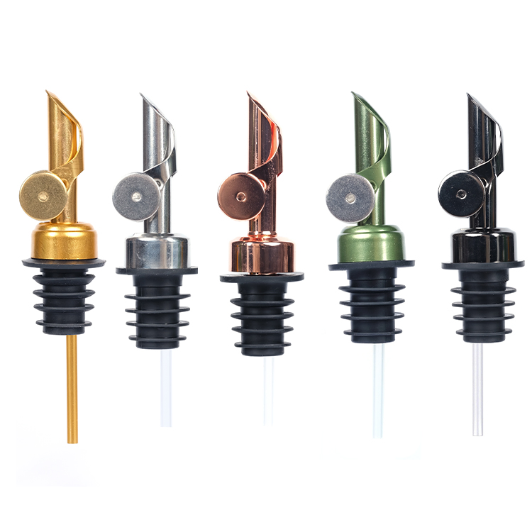 Top Grade Multifunction Wine Poures Weighted Stainless Steel Pourer for Alcohol Spouts Bottle