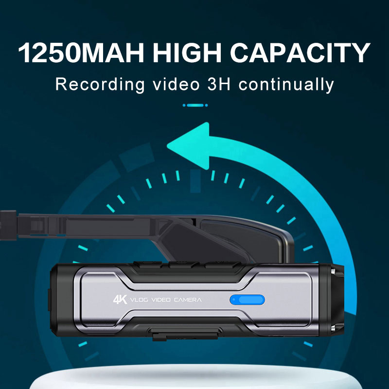 4K 30fps Head-Mounted Video Camera WiFi Wearable Motorcycle Bike Video Recorder Camera with Microphone