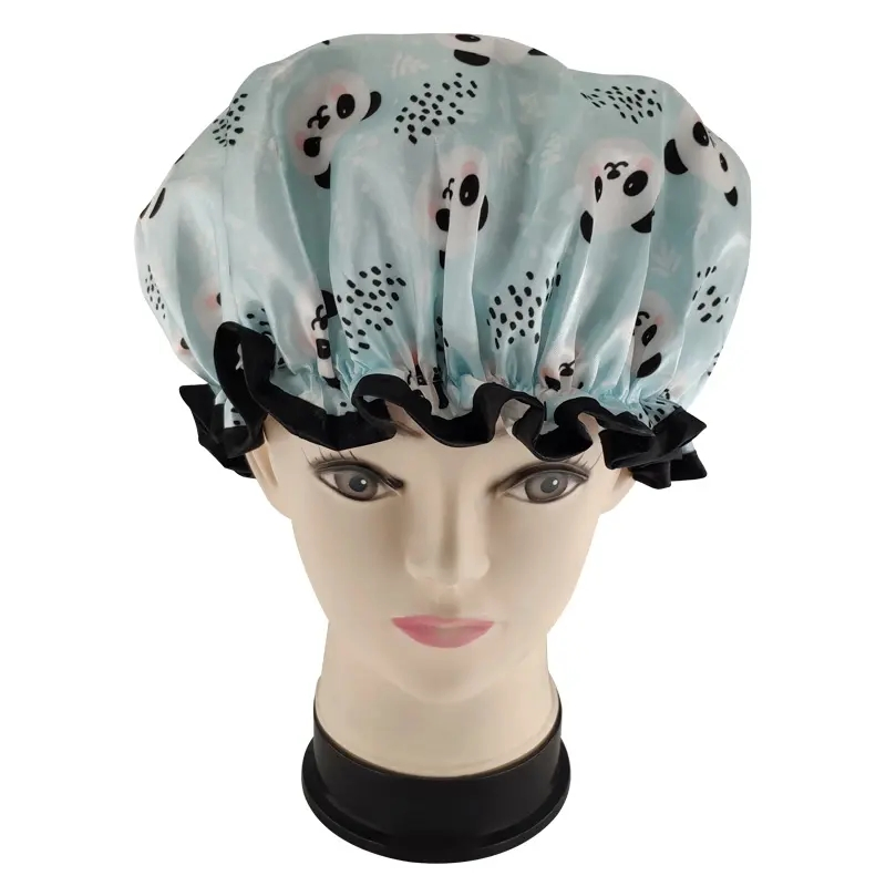 Cute Shower Cap Funny Cartoon Shower Bath Hair Waterproof Caps